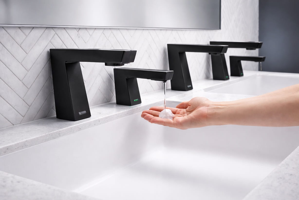 Soap dispensers action